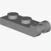 PLATE 1X2 W/SHAFT Ø3.2 X 100