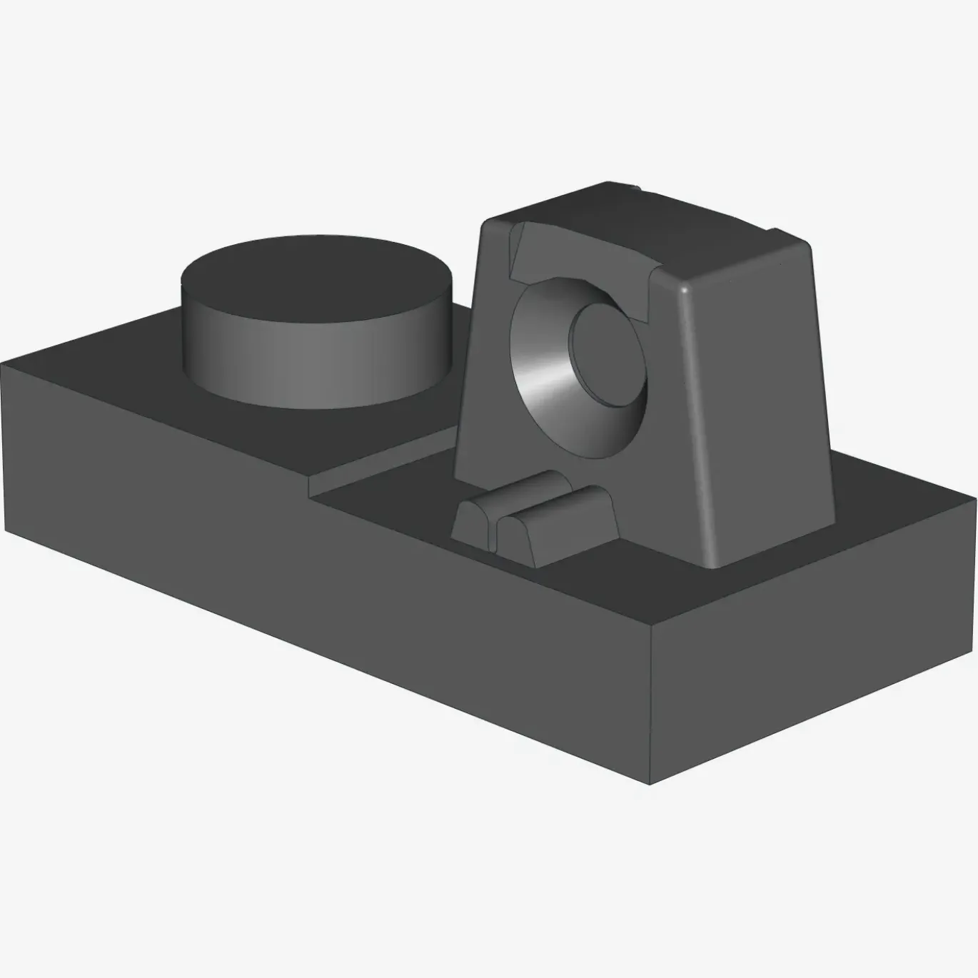 PLATE 1X2 W/STUB/ALONG/UPPER P X 100