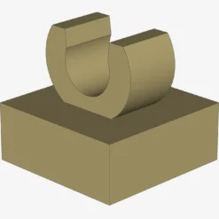 PLATE 1X1 W. UP RIGHT HOLDER X 200