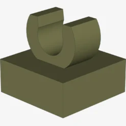 PLATE 1X1 W. UP RIGHT HOLDER X 200
