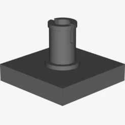 PLATE 2X2 W. VERTICAL SNAP X 100