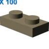 PLATE 1X2 X 100