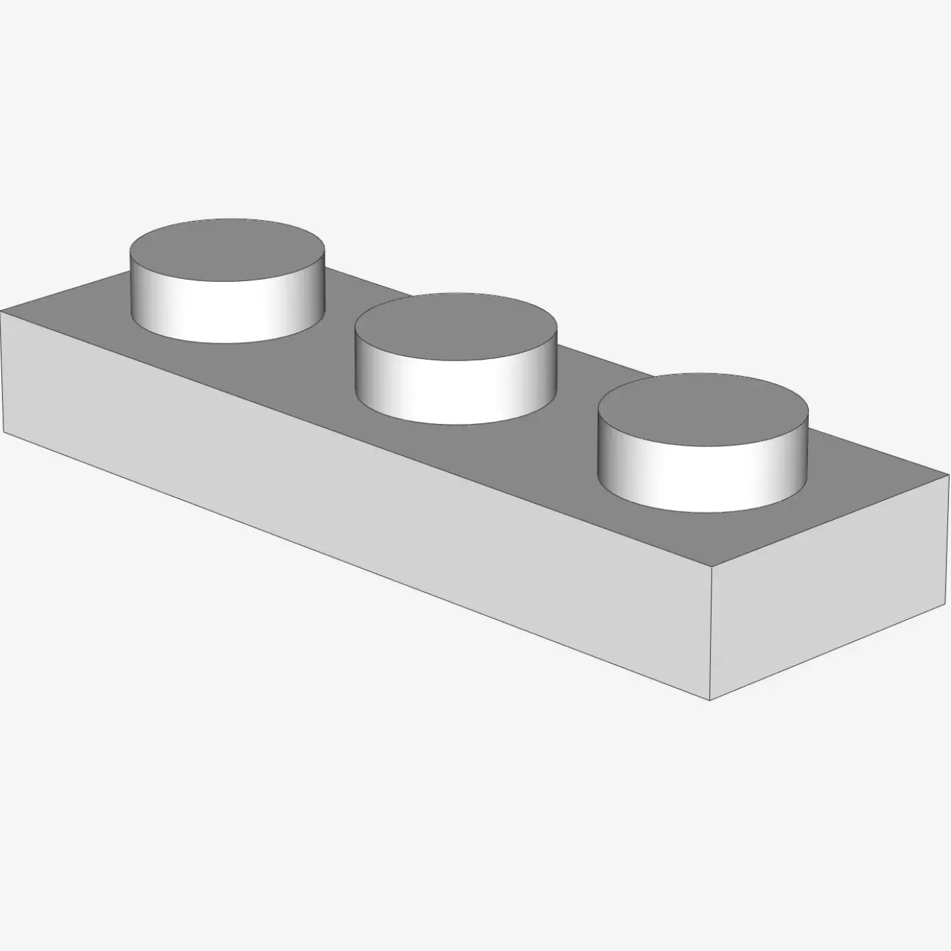 PLATE 1X3 X 100