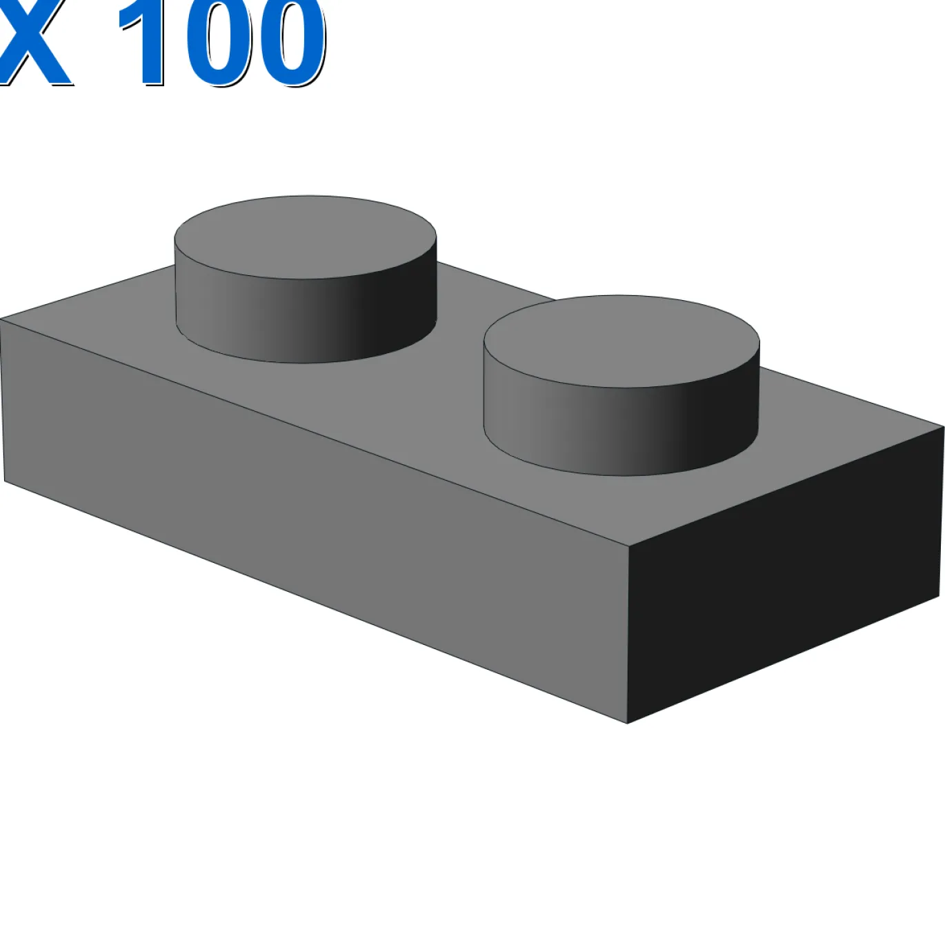 PLATE 1X2 X 100