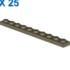 PLATE 1X10 X 25