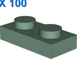 PLATE 1X2 X 100