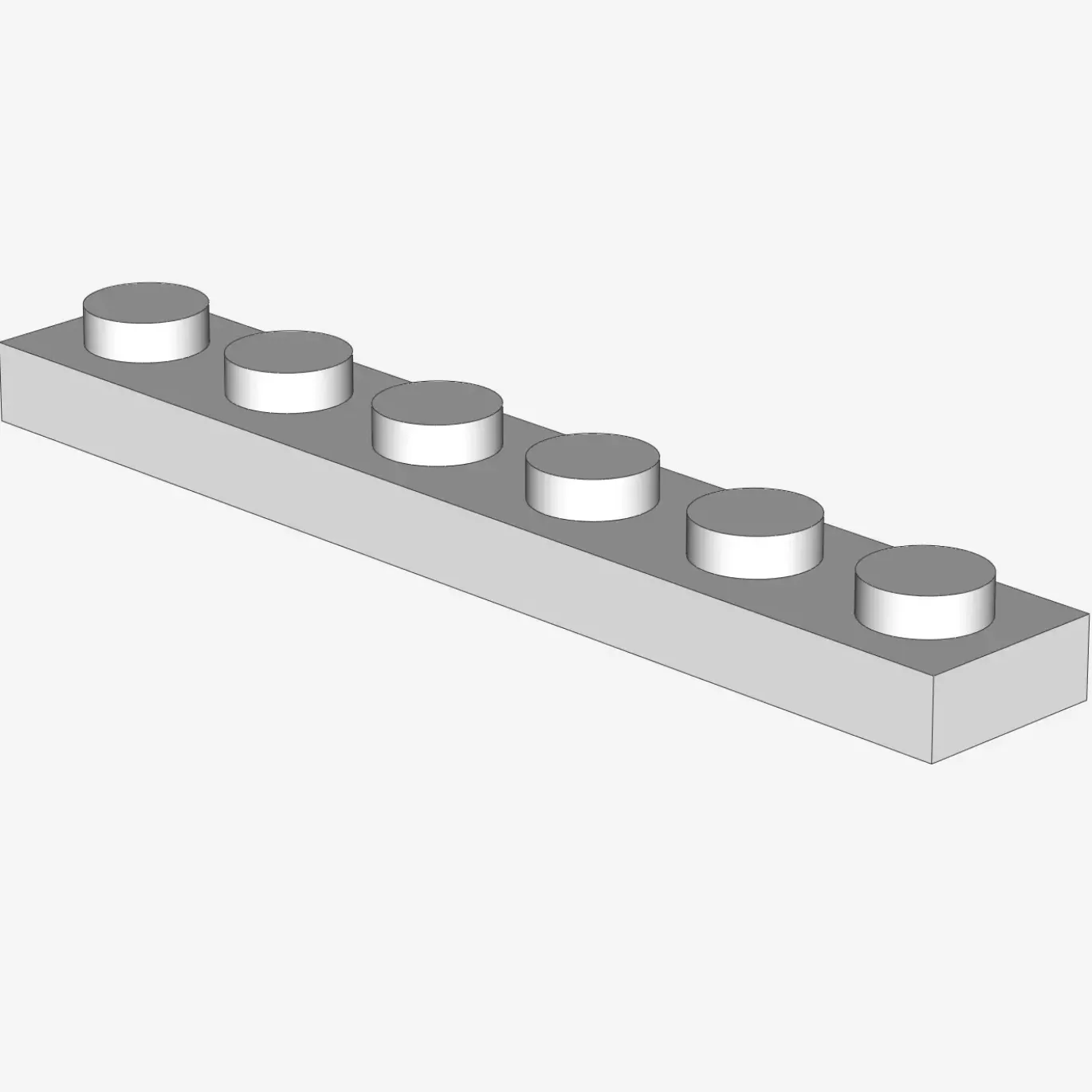 PLATE 1X6 X 50