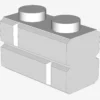 Profile brick 1x2 single gro. X 300