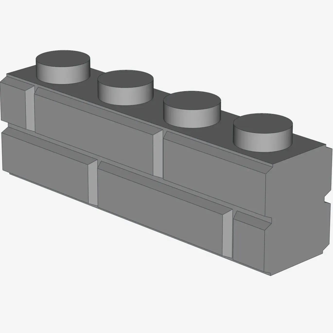 PROFILE BRICK 1x4 SINGLE GRO. X 150