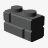Profile brick 1x2 single gro. X 300