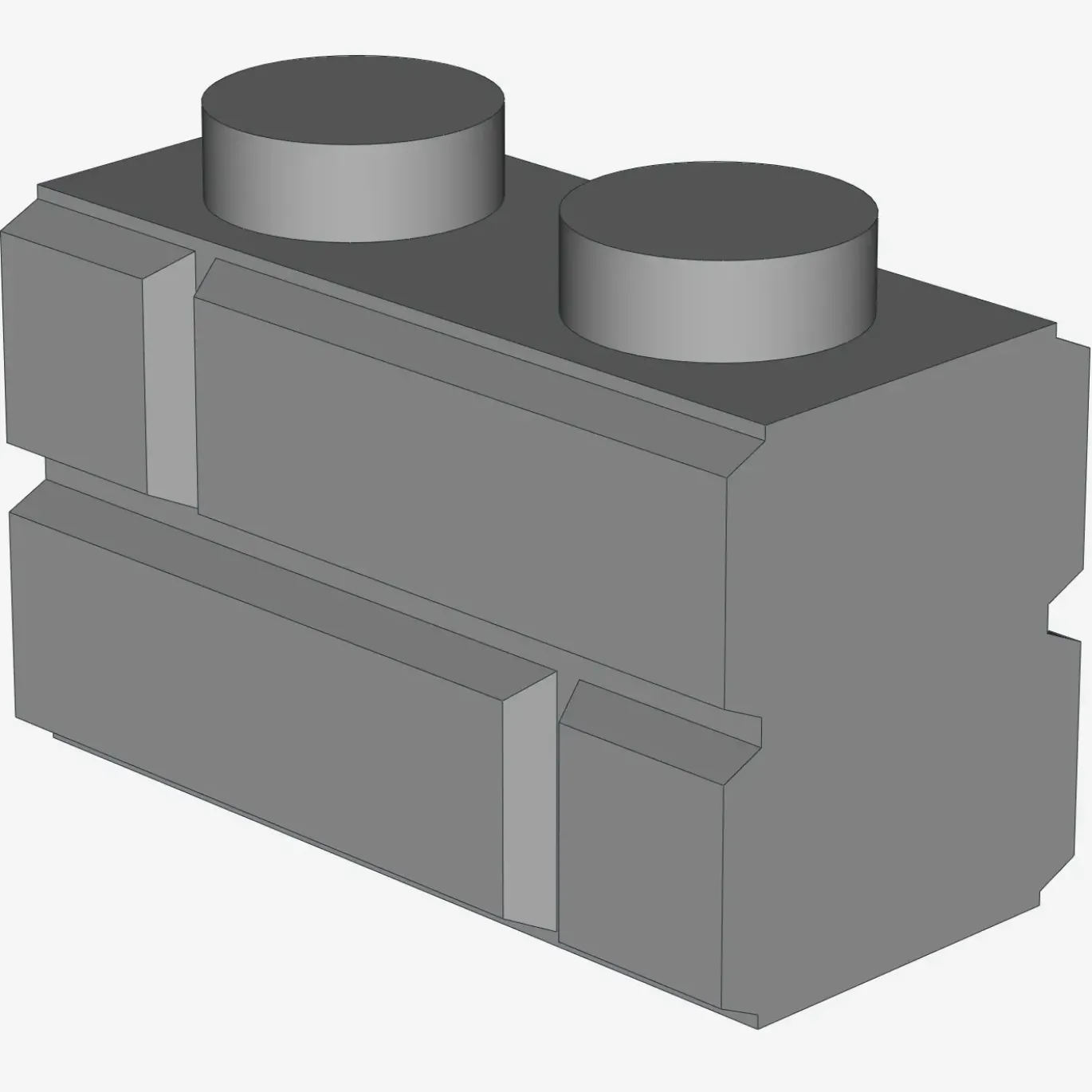 Profile brick 1x2 single gro. X 50