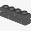 PROFILE BRICK 1x4 SINGLE GRO. X 25