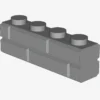 PROFILE BRICK 1x4 SINGLE GRO. X 25