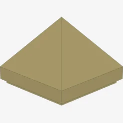 PYRAMIDE RIDGED TILE 1X1X2/3 X 200