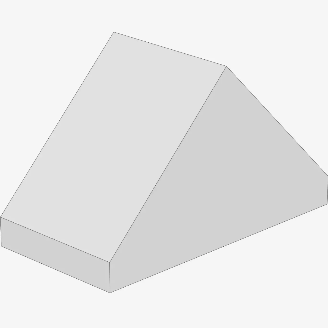 RIDGED TILE 1X2/45° X 100