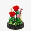 Rote Rose mit Kuppel (diamond blocks)