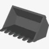 SHOVEL 4X6X2 1/3 FRIC/FORK X 15