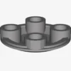 SLIDE SHOE ROUND 2X2 X 100