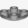 SLIDE SHOE ROUND 2X2 X 100