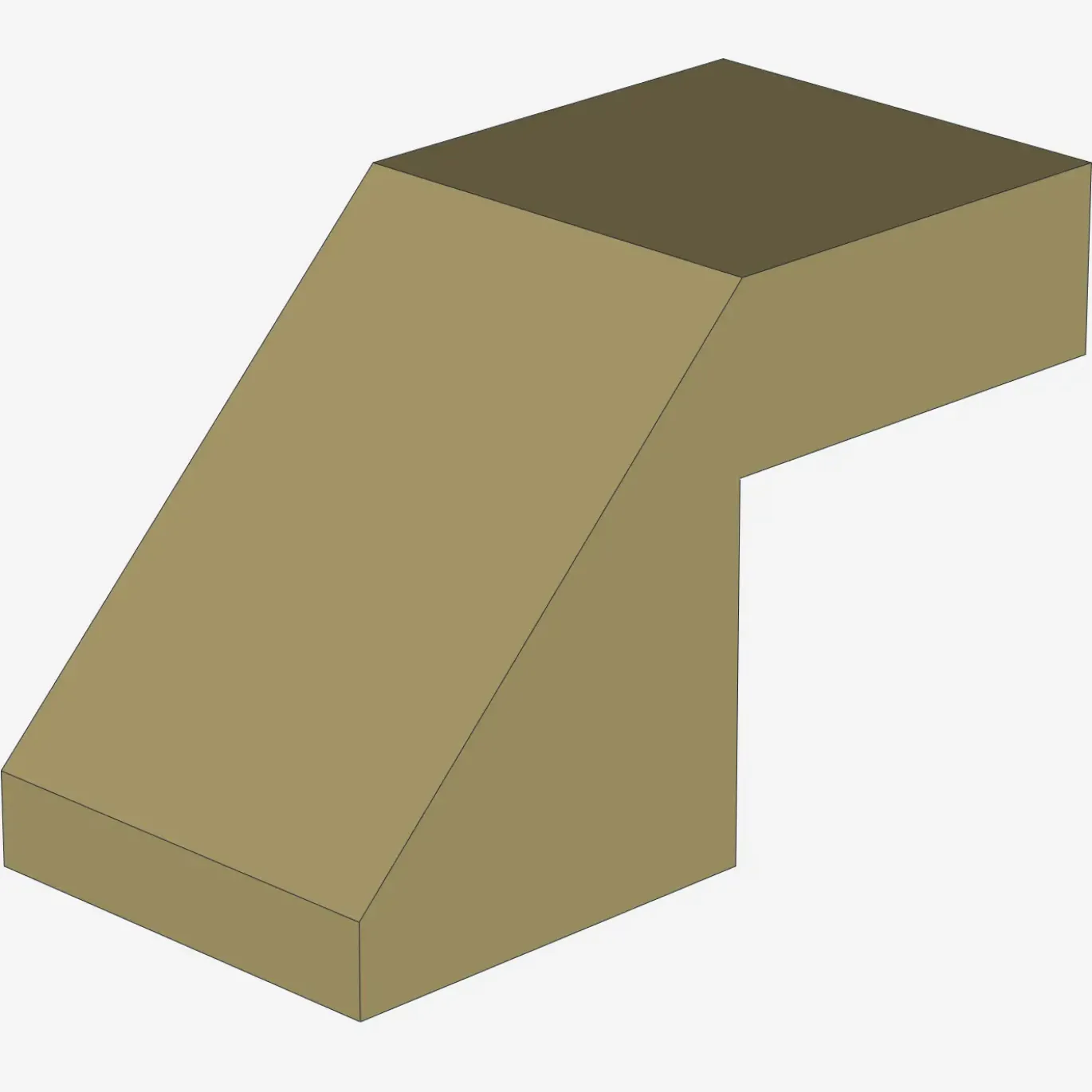Slope 45 2 x 1 with Cutout without Stud X 100