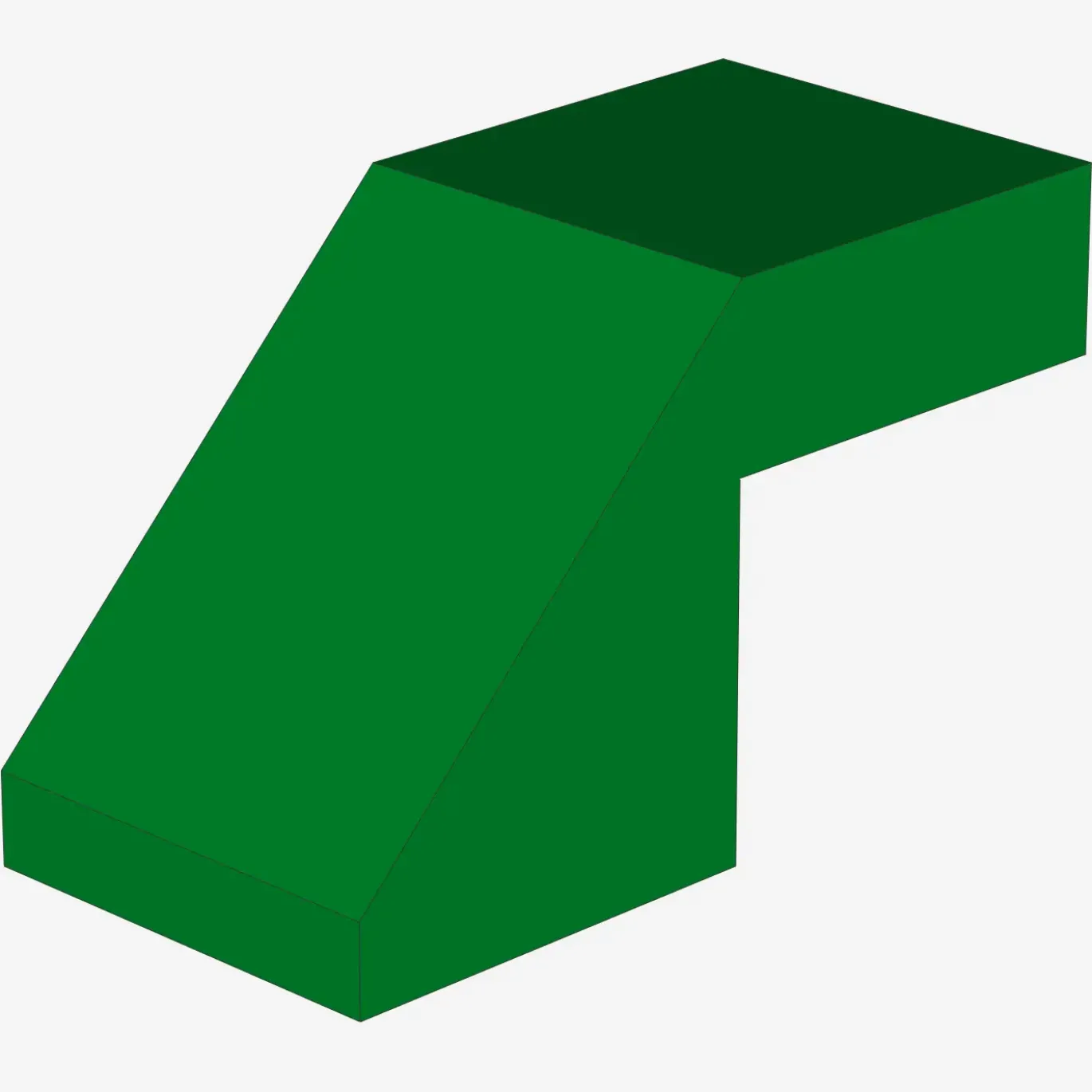 Slope 45 2 x 1 with Cutout without Stud X 100