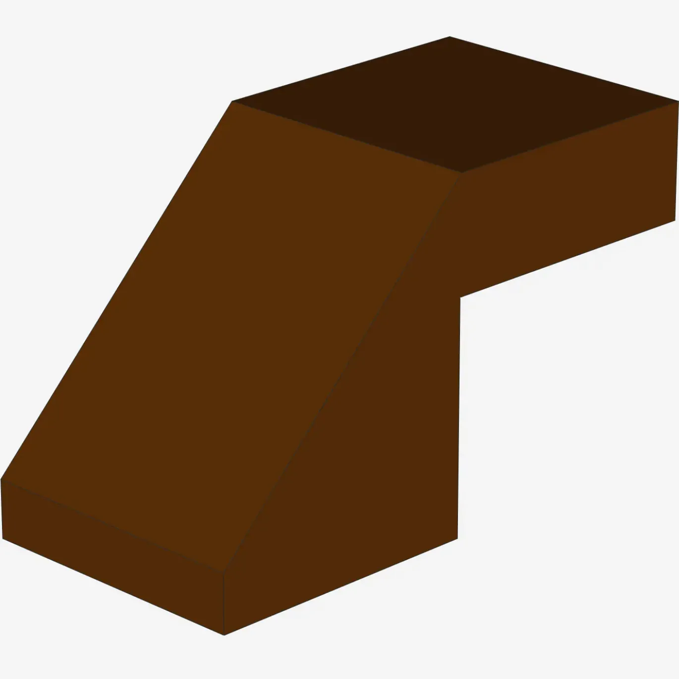 Slope 45 2 x 1 with Cutout without Stud X 100