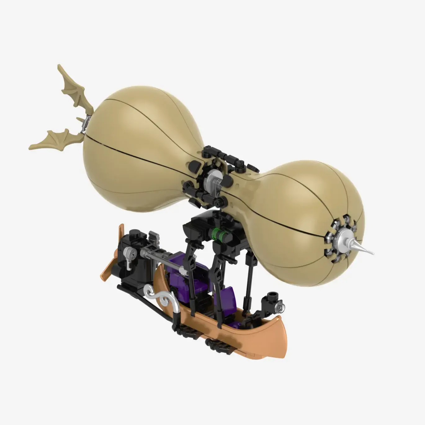 Steampunk Motorwagen und Flugmaschinen