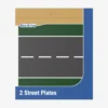Straßenplatten 2x 32x32 Gerade green