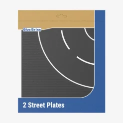 Straßenplatten 2x 32x32 Kurve dark bluish gray