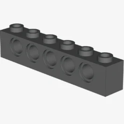 TECHNIC BRICK 1X6, Ø4,9 X 20
