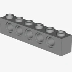 TECHNIC BRICK 1X6, Ø4,9 X 20