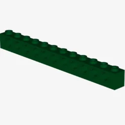 TECHNIC BRICK 1X12, Ø4,9 X 10