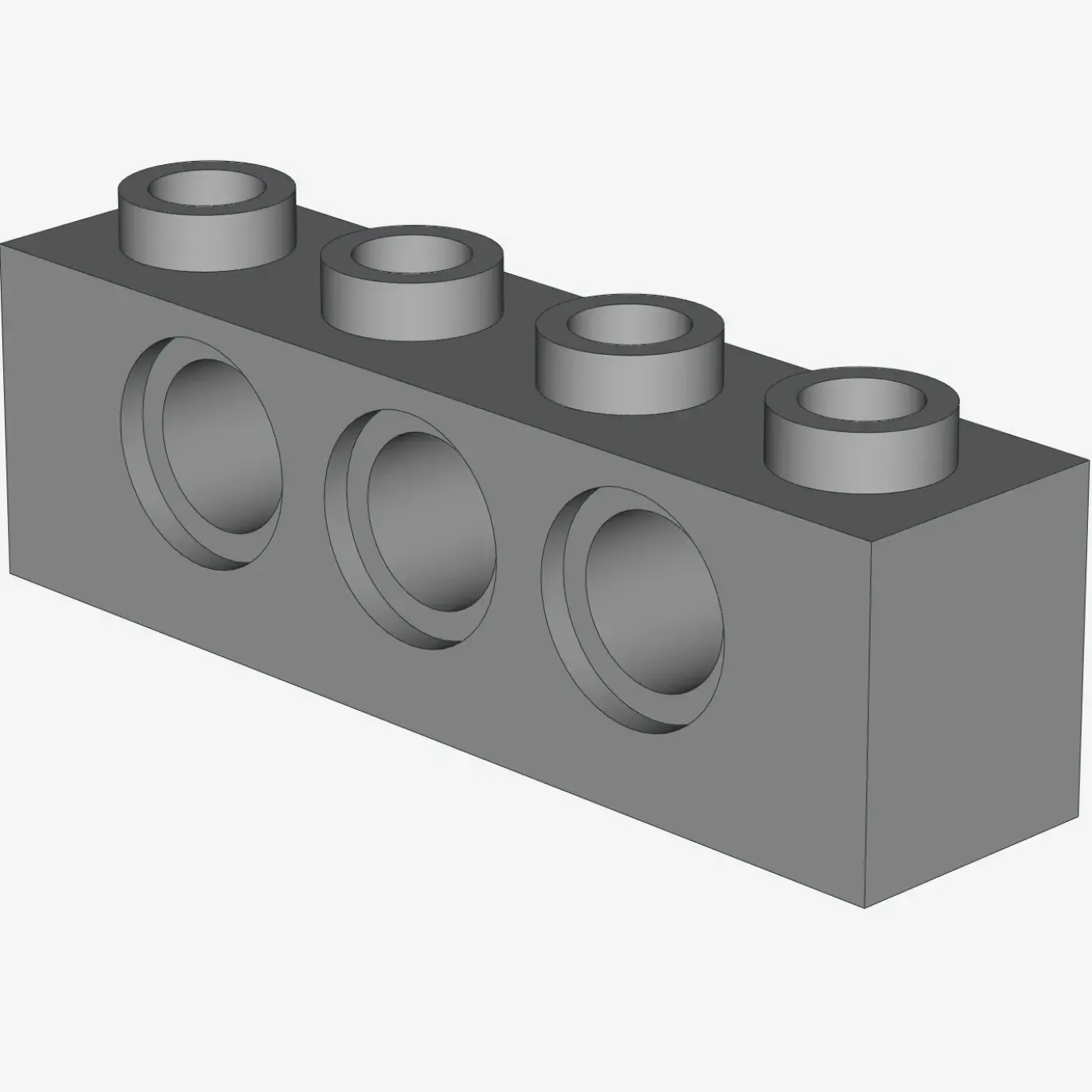 TECHNIC BRICK 1X4, Ø4,9 X 50
