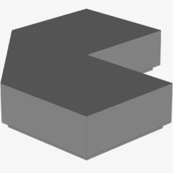 TILE 2X2, DEG. 90, W/ DEG. 45 CUT X 100