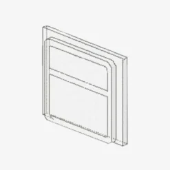 TRAIN WINDOW GLASS 4X3 X 50