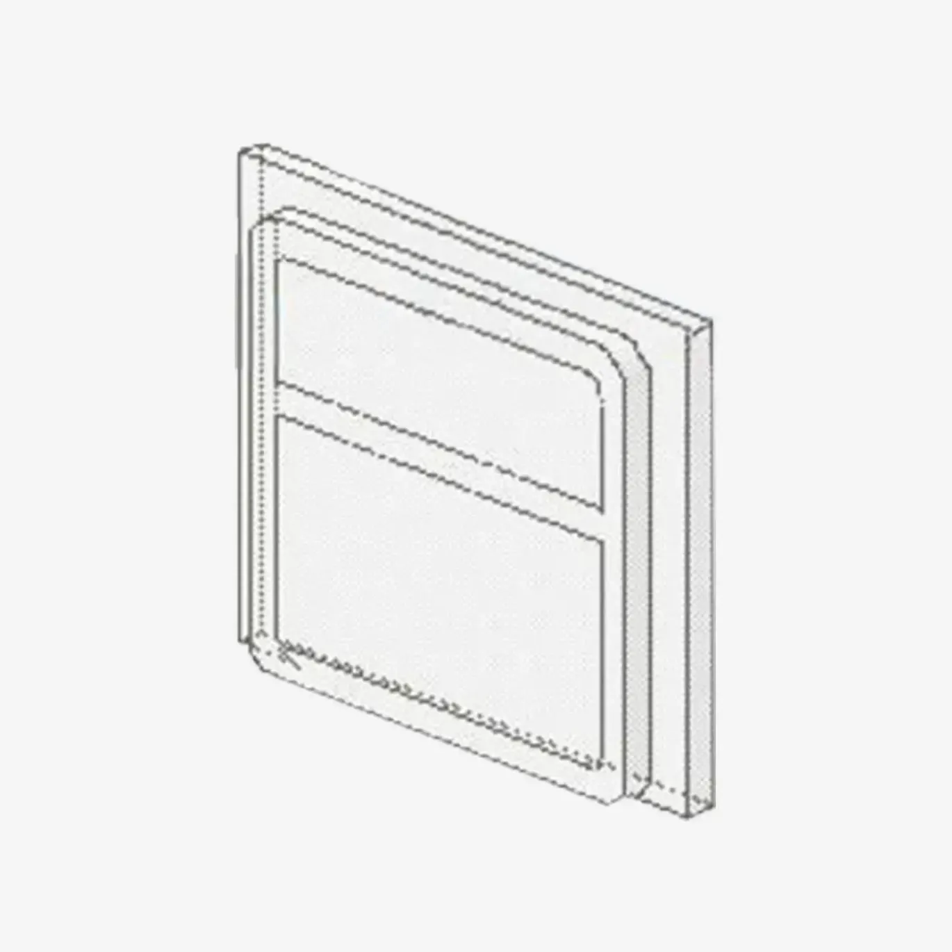 TRAIN WINDOW GLASS 4X3 X 50