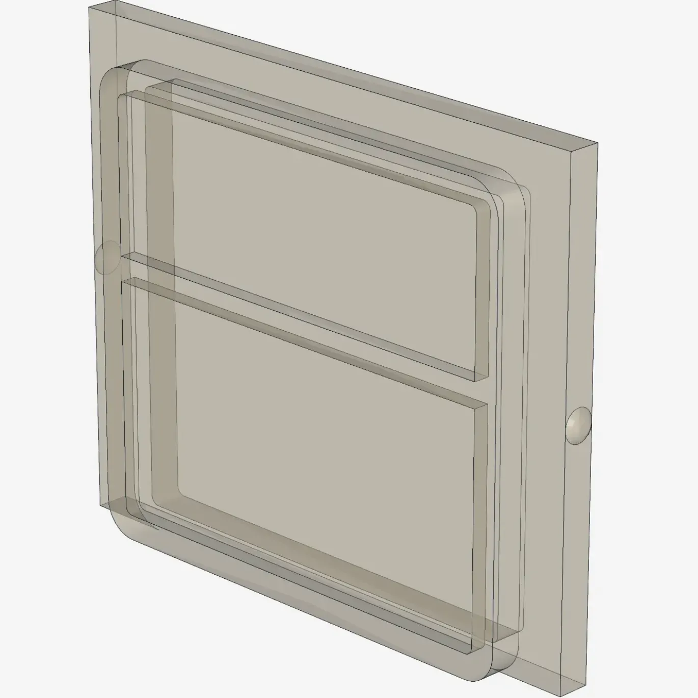 TRAIN WINDOW GLASS 4X3 X 50