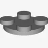 TURN PLATE 2X2, UPPER PART X 100