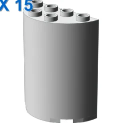 WALL ELEMENT, ROUND 2X4X4 X 15