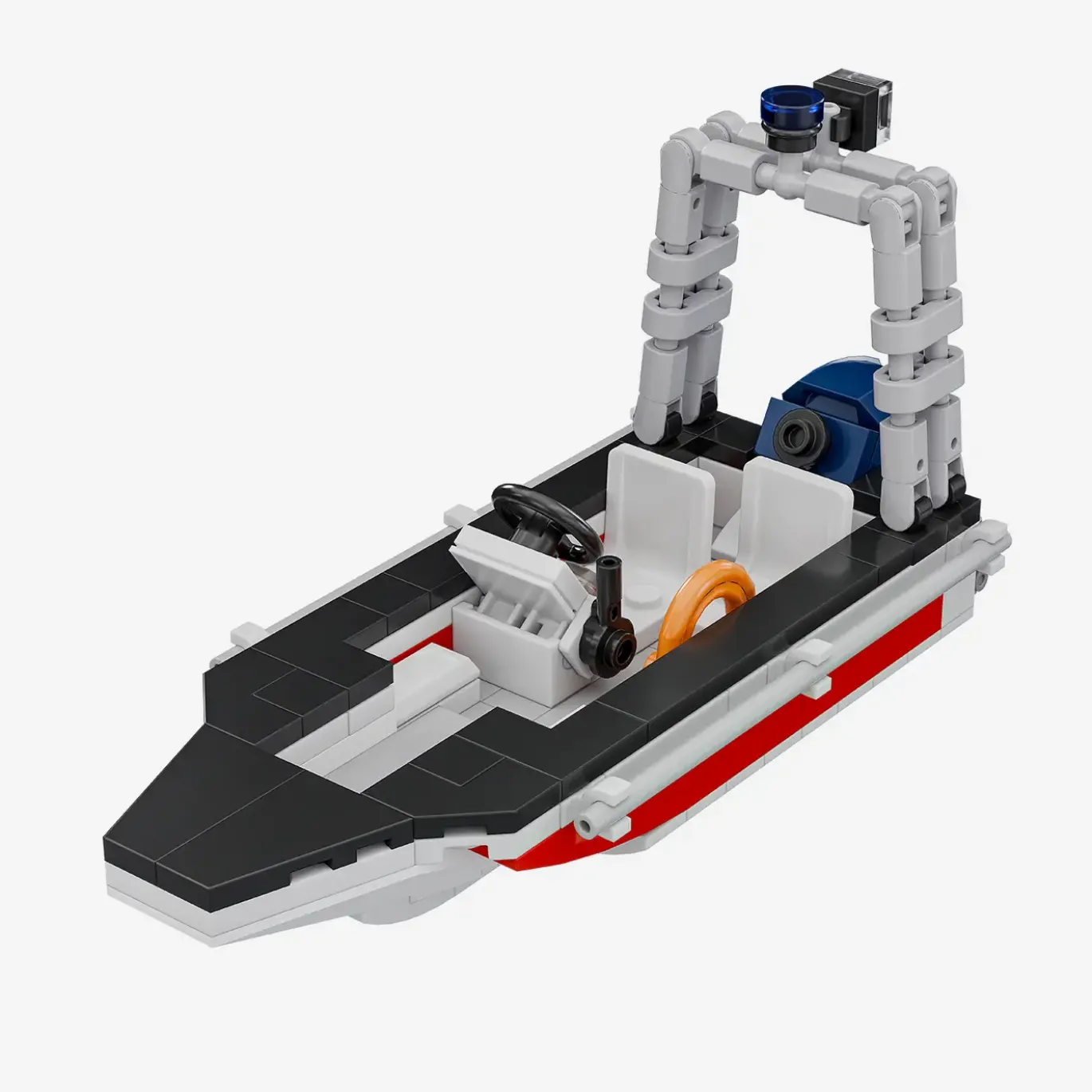 Wasserrettungsfahrzeug mit Boot