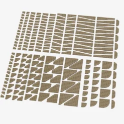 Wedge Plates, gemischt, Dark Tan