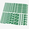 Wedge Plates, gemischt, green