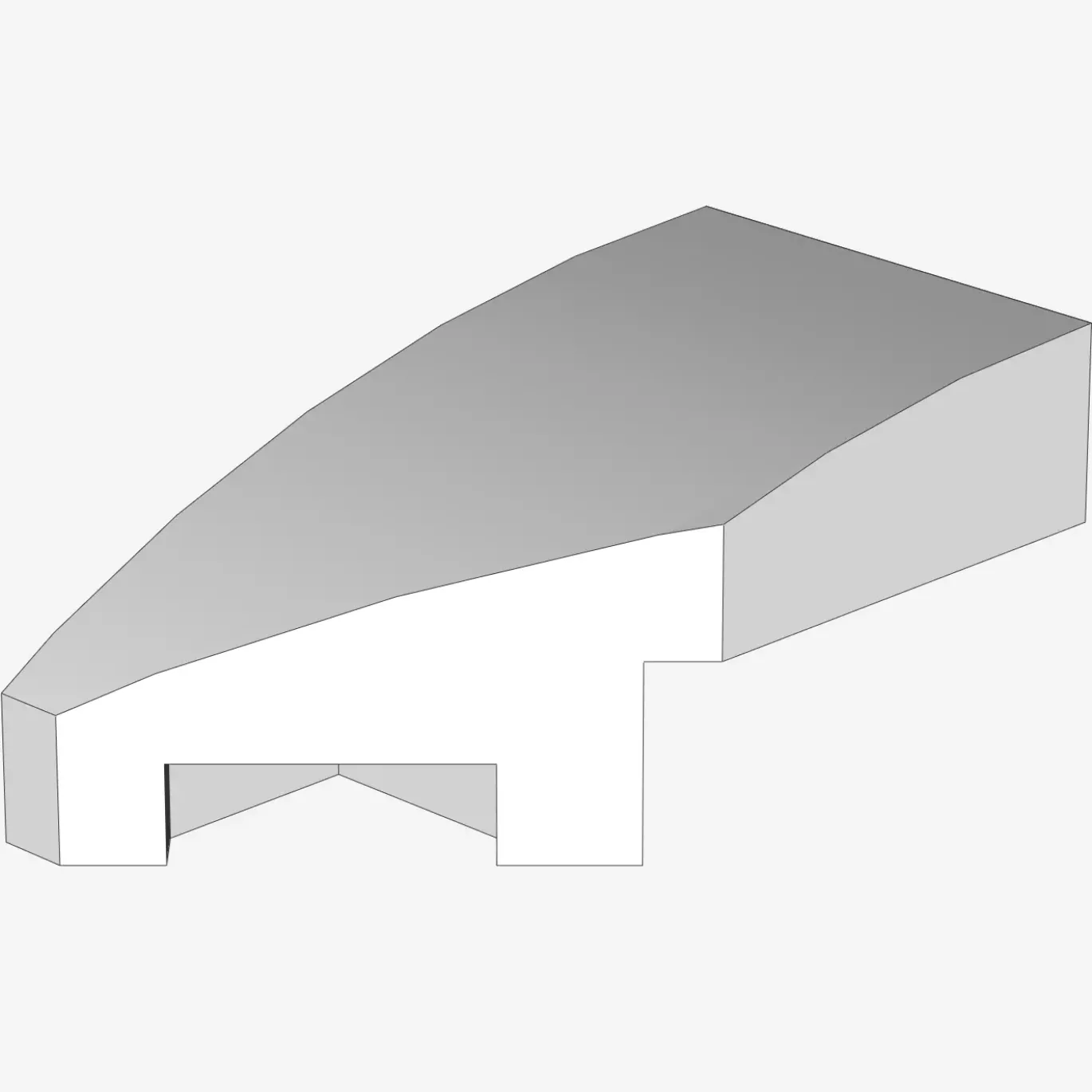 Wedge 2 x 1 with Stud Notch Left X 200