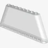 WIND SCREEN 1X12X4 54 DEG X 10